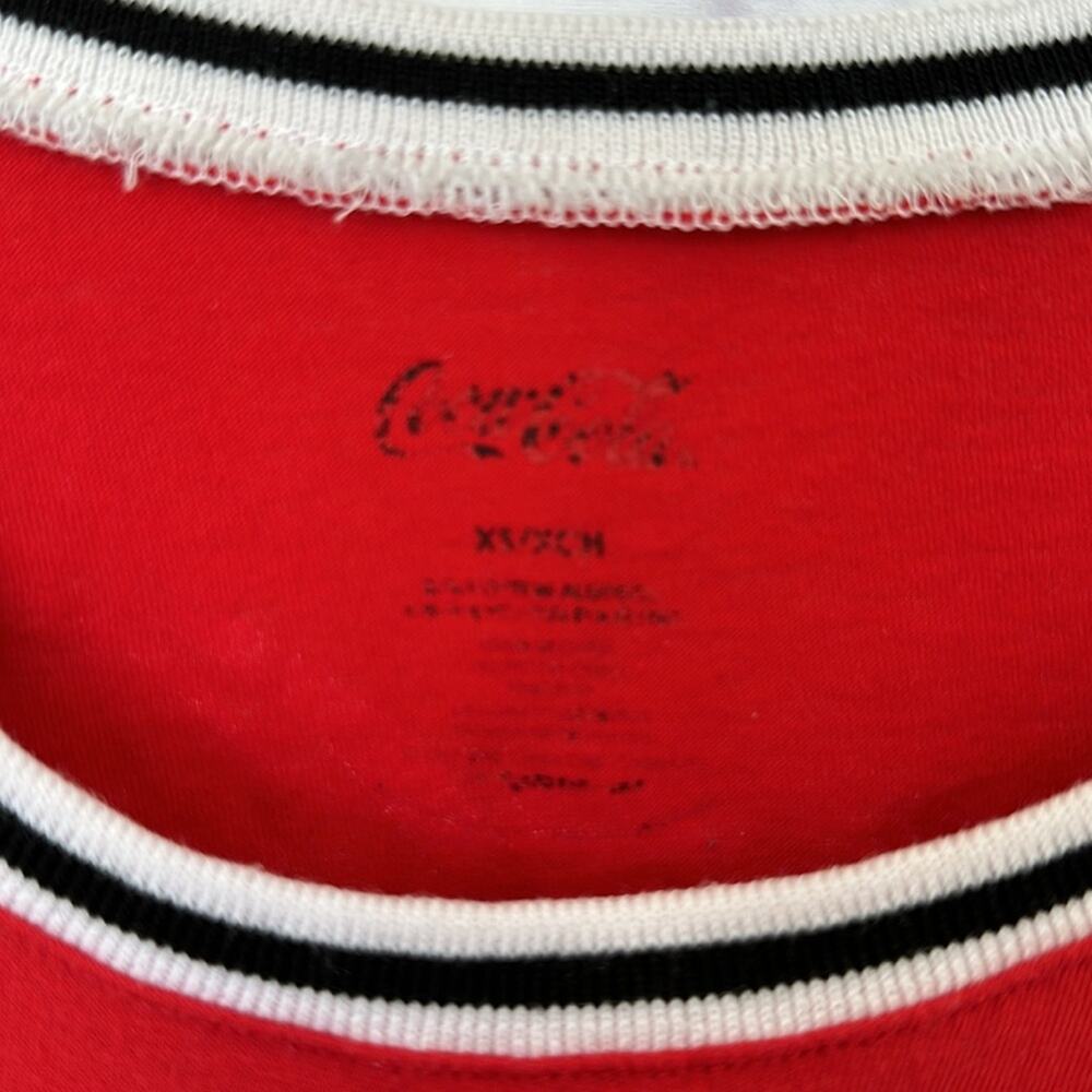 COCA-COLA Red White Mesh Black Athletic Tank Top Size XS - Picture 9 of 11